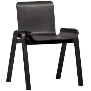 Hoorns Černá jídelní židle Malone  - Výška76 cm- Šířka 56 cm
