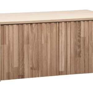 Hoorns Dřevěná lavice s úložným prostorem Gravia 88 x 50 cm  - Výška40 cm- Šířka 88 cm