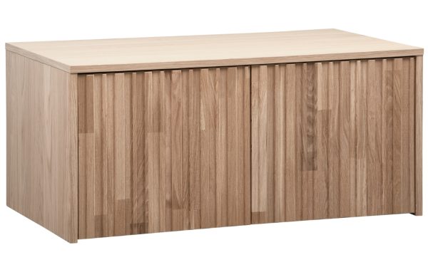 Hoorns Dřevěná lavice s úložným prostorem Gravia 88 x 50 cm  - Výška40 cm- Šířka 88 cm