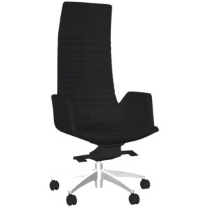 Narbutas Černá koženková kancelářská židle NORTH CAPE  - Výška130