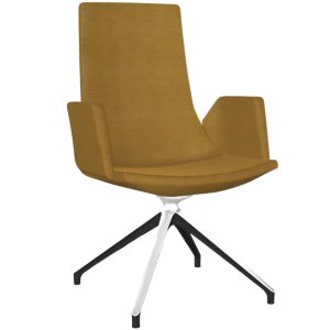 Narbutas Hořčicově žlutá konferenční židle NORTH CAPE  - Výška105