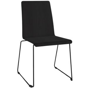 Narbutas Černá konferenční židle MOON Wood  - Výška88