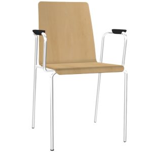 Narbutas Přírodní konferenční židle MOON Wood  - Výška88 cm- Šířka 59 cm
