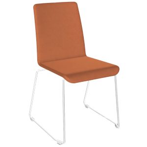 Narbutas Oranžová čalouněná konferenční židle MOON  - Výška88