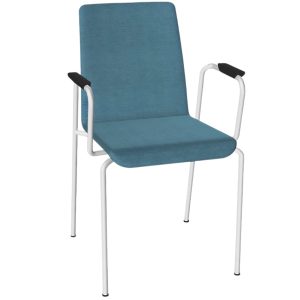 Narbutas Modrá čalouněná konferenční židle MOON s područkami  - Výška88