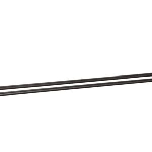 Černý kovový držák na ručníky Hübsch Pipe 71 cm  - Šířka71 cm- Hloubka 17 cm