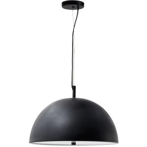 Černé kovové závěsné světlo Kave Home Catlar 40 cm  - Výška140 cm- Průměr 40 cm