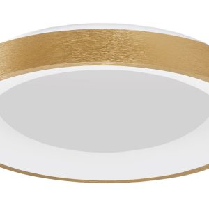 Zlaté stropní LED světlo Nova Luce Rando Thin 60 cm  - Výška9 cm- Průměr 60 cm