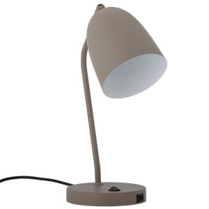 Šedá kovová stolní lampa Bloomingville Lemar  - Výška37 cm- Délka napájecího kabelu 180 cm