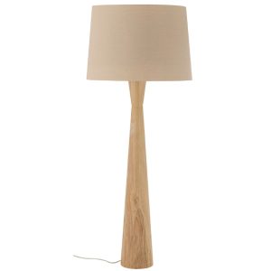 Dřevěná stojací lampa Bloomingville Leonor 130 cm  - Výška130 cm- Rozměr stínidla 40 x 45 x 35 cm