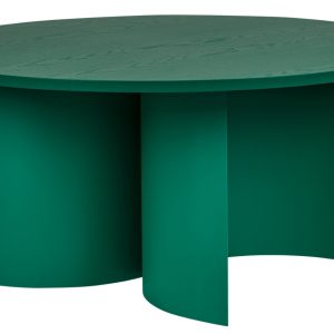 noo.ma Zelený konferenční stolek Gavo 95 cm  - Výška44 cm- Průměr 95 cm