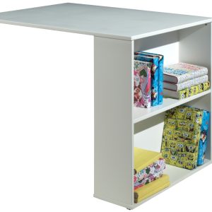 Bílý psací stůl k patrové posteli Vipack Pino  - Výška72 cm- Šířka 94 cm