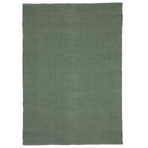 Zelený bavlněný koberec Hübsch Mellow 120 x 180 cm  - Šířka120 cm- Délka 180 cm