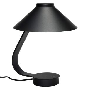 Černá kovová stolní LED lampa Hübsch Muri  - Výška31 cm- Šířka 29 cm