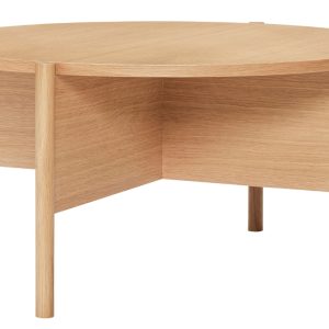 Dubový konferenční stolek Hübsch Heritage 86 cm  - Výška40 cm- Hmotnost 12 kg