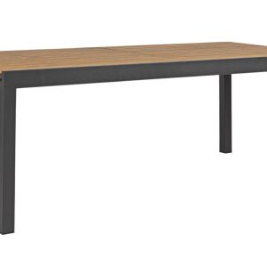 Antracitový hliníkový zahradní stůl Bizzotto Elias 200/300 x 95 cm  - Výška74 cm- Šířka 200-300 cm