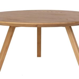 Take Me Home Dubový konferenční stolek Narvik 80 cm  - Výška35 cm- Průměr 80 cm