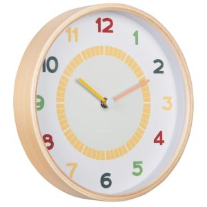 Time for home Barevné nástěnné hodiny Colorea 25 cm  - Průměr25 cm- Tloušťka 4