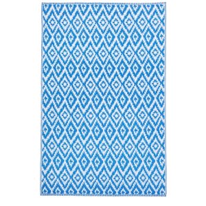 Modro-bílý koberec Bizzotto Rombus 120 x 180 cm  - Šířka120 cm- Délka 180 cm