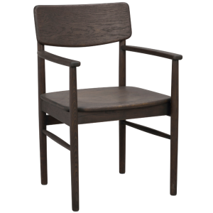 Hnědá dubová jídelní židle ROWICO MAIDSTONE  - Výška87 cm- Šířka 56 cm