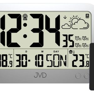 JVD RB3565.2 - Rádiem řízené hodiny s mnoha užitečnými funkcemi