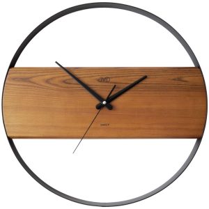 JVD NS22008.11 - Velké nástěnné hodiny s kovovým rámem
