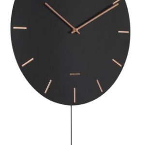 Designové kyvadlové nástěnné hodiny KA5863BK Karlsson 47cm