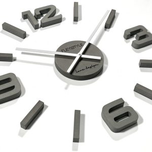 Flexistyle z54g - nalepovací hodiny s průměrem 50-75 cm šedé