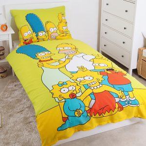 Jerry Fabrics povlečení Simpsons family 2016 140x200 70x90  - MateriálBavlna- Barva Modré