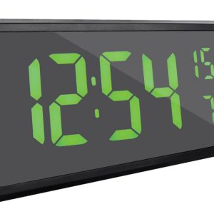 JVD DH308.2 - Stále svítící digitální hodiny s vynikající čitelností a měřením teploty a vlhkosti