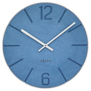 Lavvu LCT5022 - Modré hodiny Natur vyrobené v Čechách o průměru 34cm
