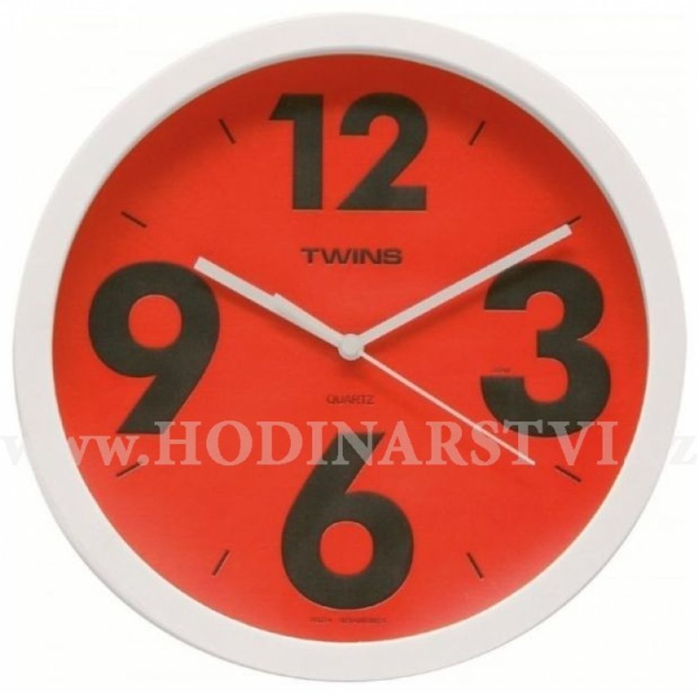 Hodiny Twins 903 red 26cm - Záruční i pozáruční servis Hodiny Twins 903 red 26cm