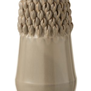 Béžovo-šedá keramická váza Ibiza - Ø 16*31cm J-Line by Jolipa  - -
