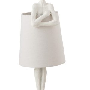 Bílá stolní lampa Figurines – Ø 23