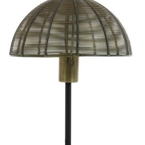 Bronzová antik kovová lampa Klobu - Ø25*33cm / E27 Light & Living  - -
