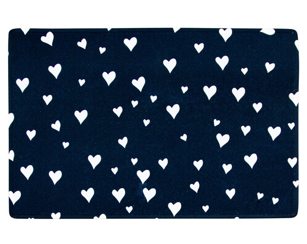 cerna-rohozka-se-srdicky-small-hearts-75501cm Černá rohožka se srdíčky Small hearts - 75*50*1cm Mars & More - -