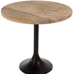 Černý barový stolek Barry - Ø 65*60cm J-Line by Jolipa  - -