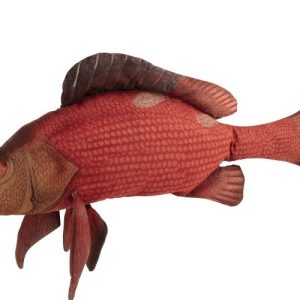 Červený polštář Fish Paul - 93*34*17cm J-Line by Jolipa  - -