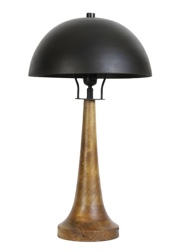 Dřevěná stolní lampa Jovany oil - Ø30*60cm / E27 Light & Living  - -