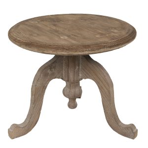 Dřevěný hnědý odkáladací stolek - 56*45 cm Clayre & Eef  - -