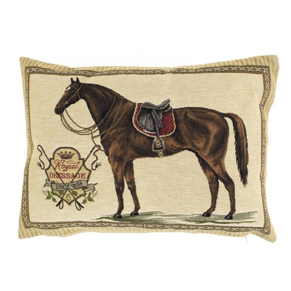 Gobelínový polštář Kůň Royal Dressage - 45*15*31cm Mars & More  - -