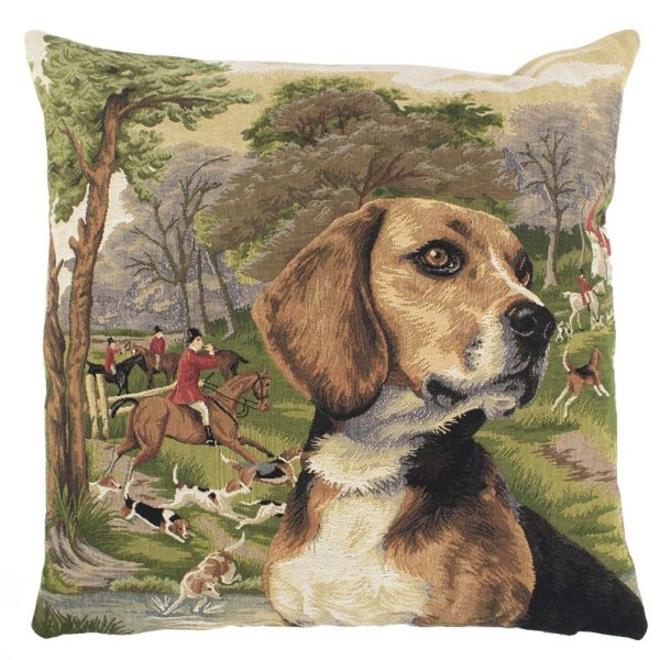 Gobelínový polštář lovecký pes Beagle - 45*45*15cm Mars & More  - -