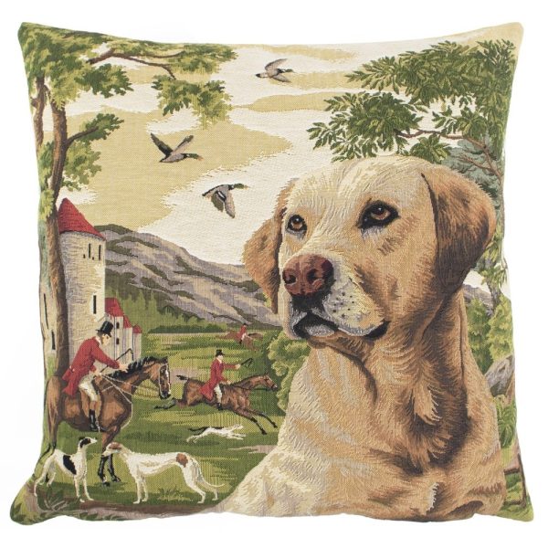 Gobelínový polštář lovecký pes Labrador - 45*45*15cm Mars & More  - -