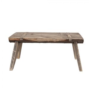 Hnědý antik dřevěný stolek na květiny - 44*18*20 cm Clayre & Eef  - -