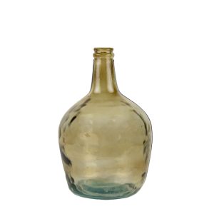 Jantarová skleněná váza z recyklovaného skla 4L - Ø19*31cm Mars & More  - -