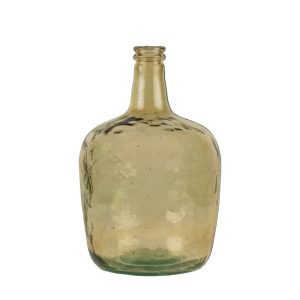 Jantarová skleněná váza z recyklovaného skla 8L - Ø21*36cm Mars & More  - -
