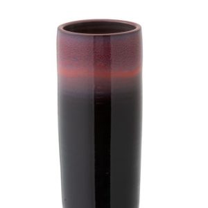 Keramická černo-červená váza Transition - Ø 15*35 cm J-Line by Jolipa  - -