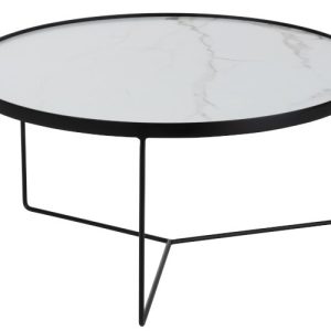 Konferenční stolek v marble designu Helaine - Ø 80*40 cm J-Line by Jolipa  - -