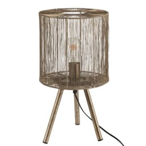 Kovová bronzová stolní lampa Antiek - Ø 25*45cm J-Line by Jolipa  - -