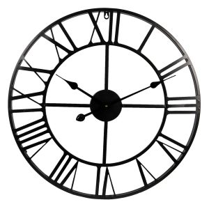 Kovové hodiny s římskými číslicemi - Ø 60*4 cm Clayre & Eef  - -